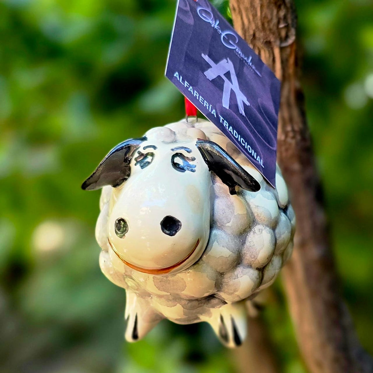 Sheep Christmas Ornament tree decor Ceramics handmade mexico