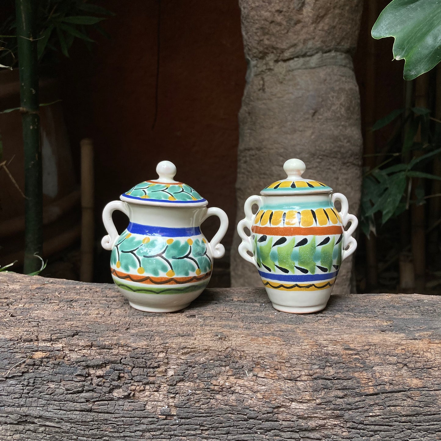 Spice Container 2 & 3 Handles Set 2.6 X 3.7" Multicolors