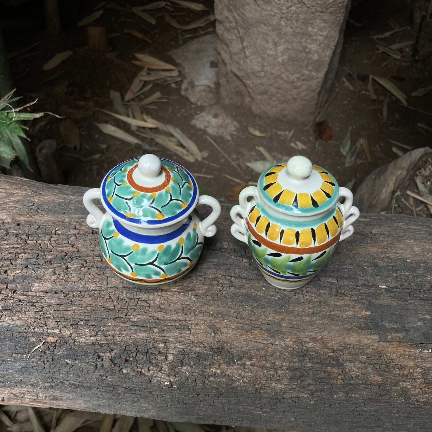 Spice Container 2 & 3 Handles Set 2.6 X 3.7" Multicolors
