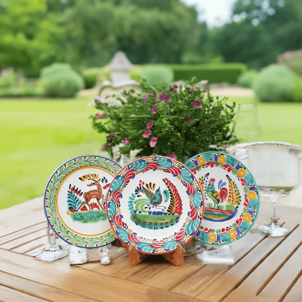 Mexican Plates Animal Plates Sets of 3 Pieces Mix & Match Multi