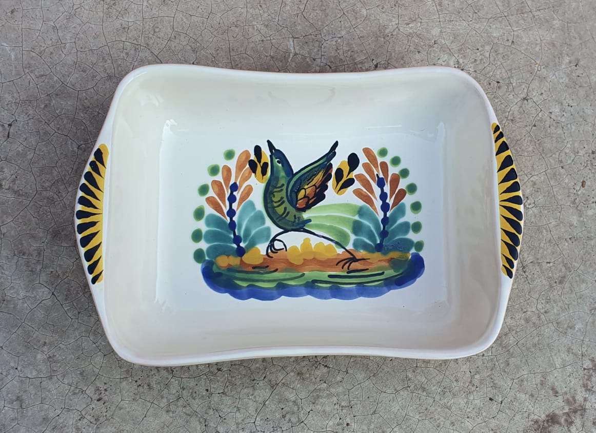 Bird Mini Rectangular Bowl 7.7 x "5.3"Multi - colorsSnack DishGorky Gonzalez Store20012710