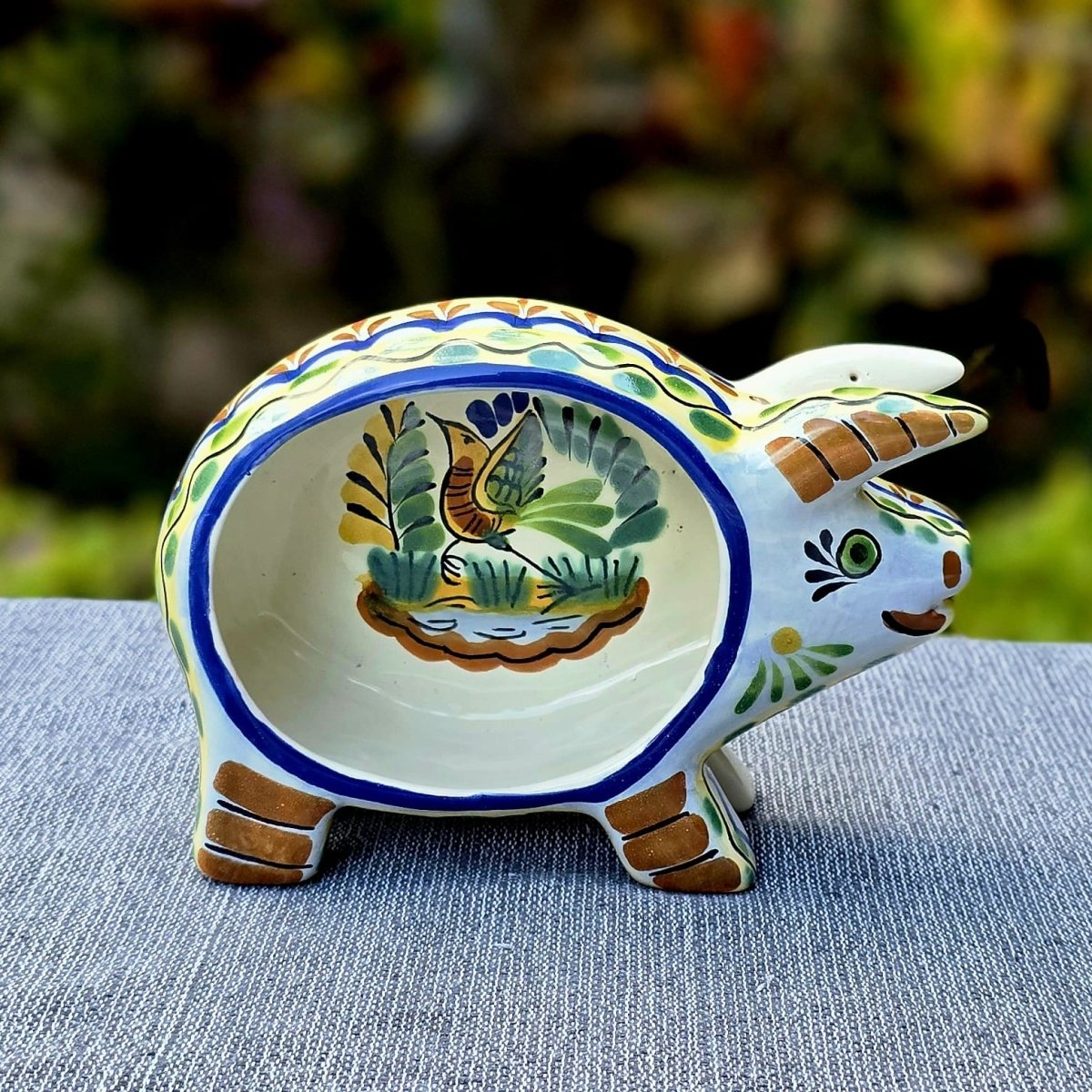 Bird Pig Snack Bowl 9x5 in Happy BorderssalseraGorky Gonzalez Store240727 - 24
