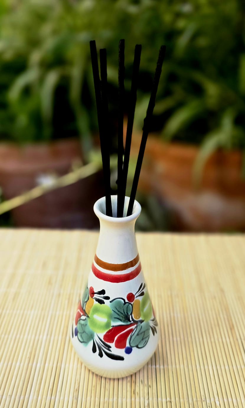 Ceramics Vase 4.9" H for Scented Sticks MultiColors