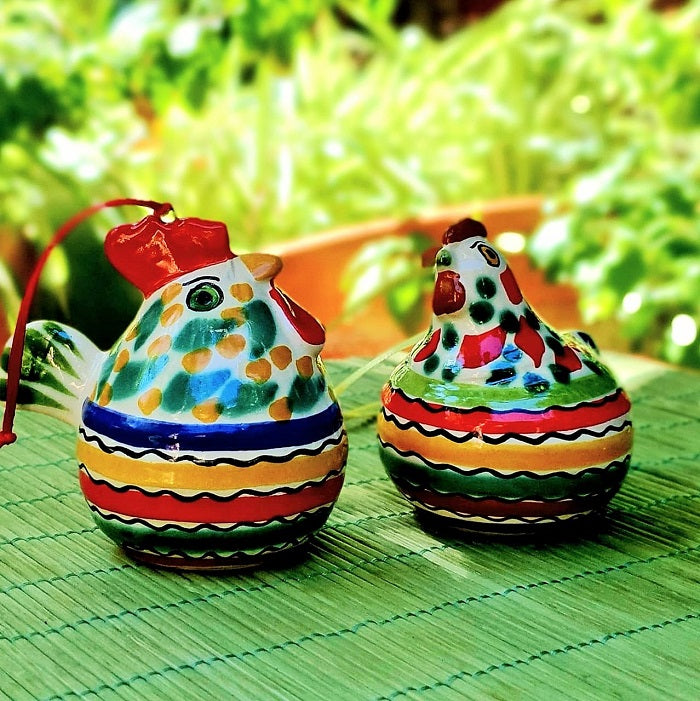Mexican Ceramics Ornament rooster mayolica handcrafts Mexico