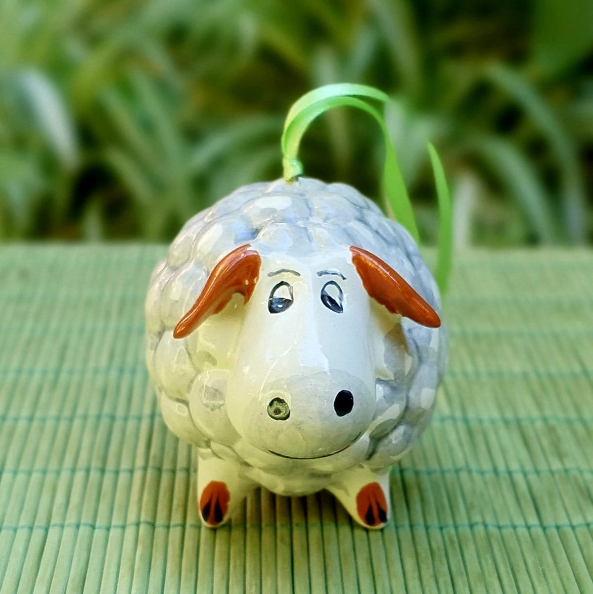 Sheep Christmas Ornament tree decor Ceramics handmade mexico