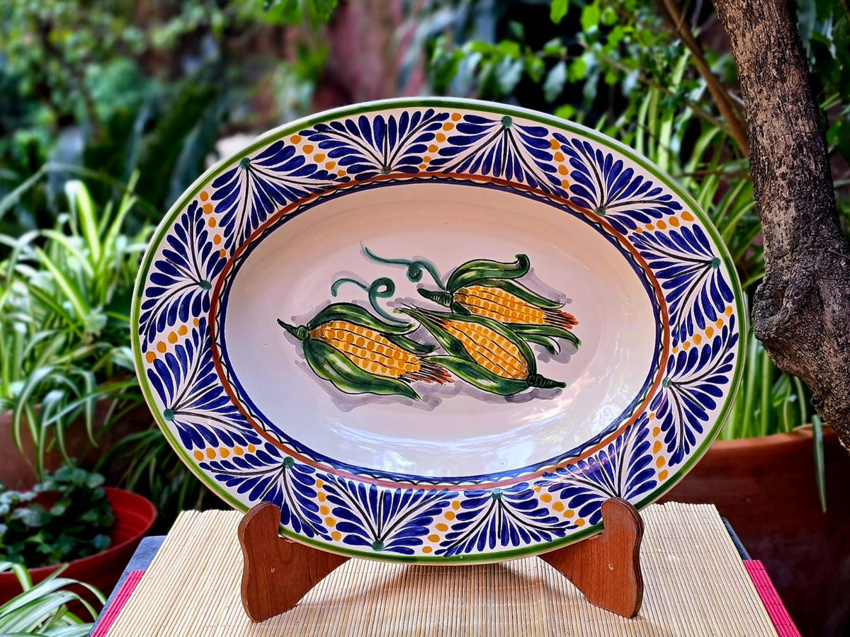 Corn Serving Oval Platter MultiColors