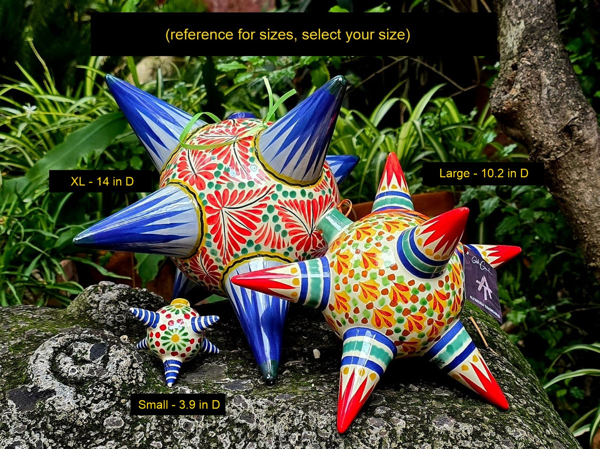 Adorno Piñata 3D Tamaño Grande Flor Multicolores