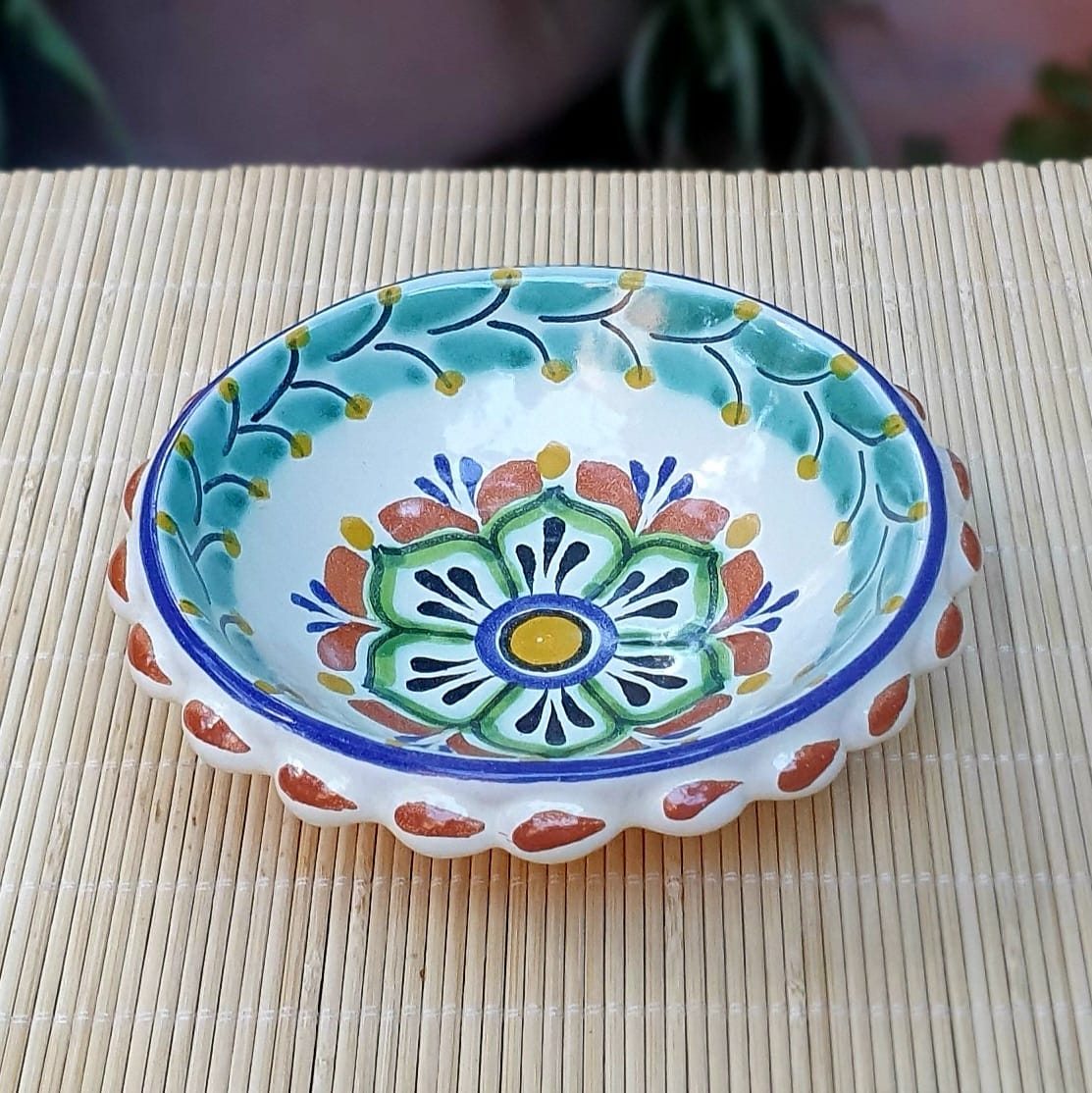 Flower Shape Mini Snack Bowl 5 in D MultiColors