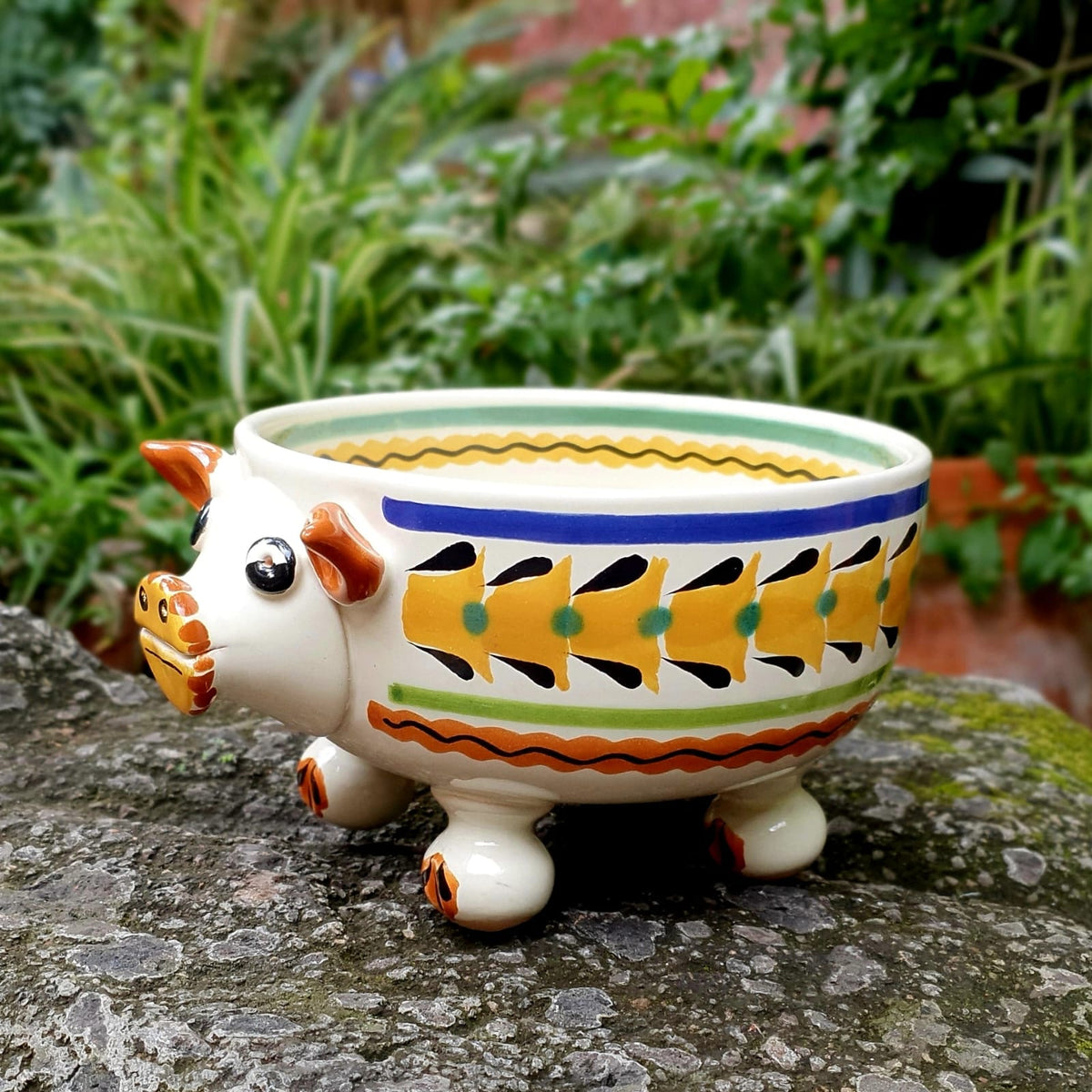 Pig Molcajete Bowl MultiColors