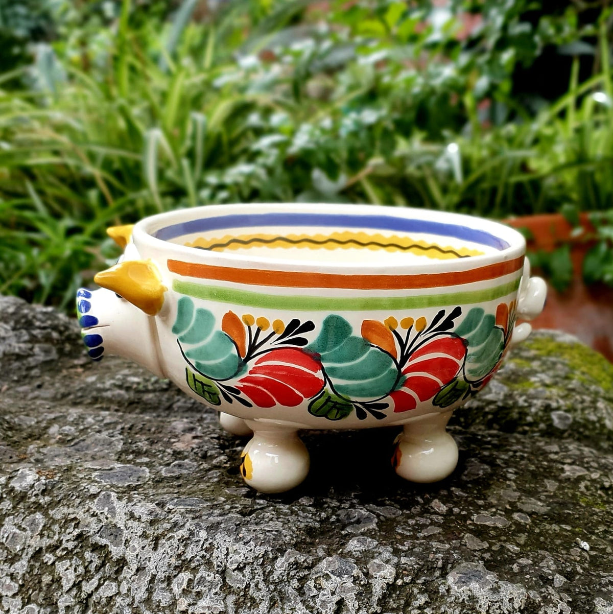 Pig Molcajete Bowl MultiColors