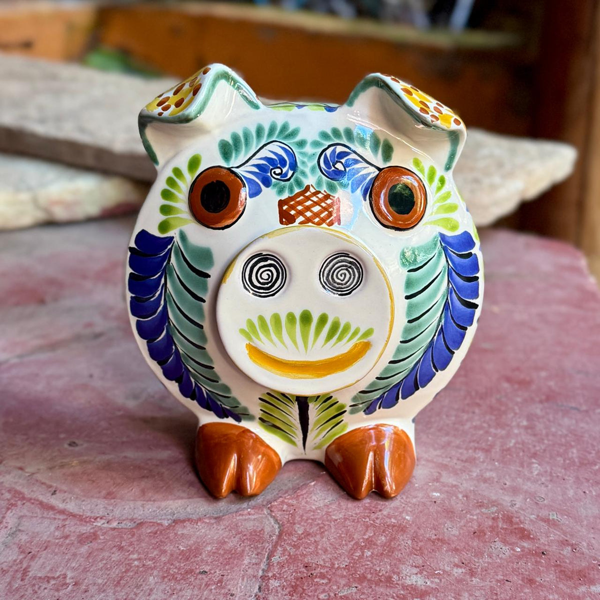 MASTERS PIGGY BANK 陶器製 mexican-ceramics-pig-bank-