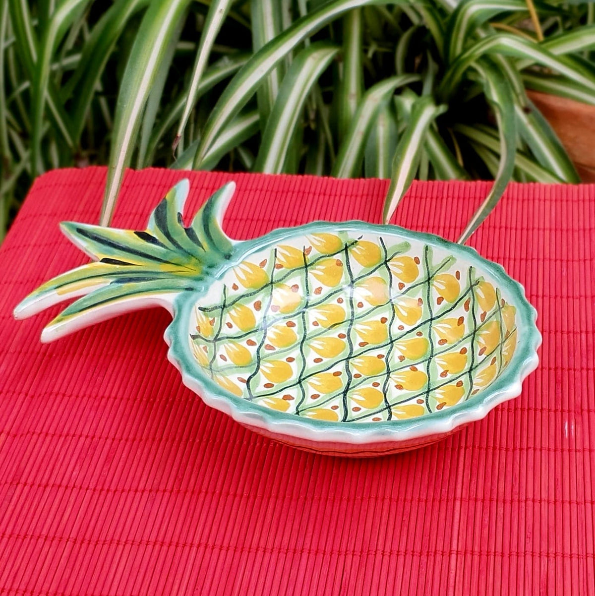Tazones de merienda de piña multicolores