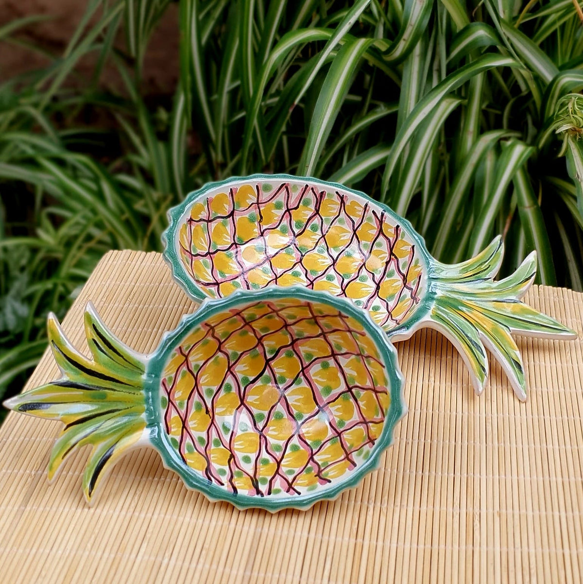 Pineapple Snack Bowls Set of 2 MultiColors