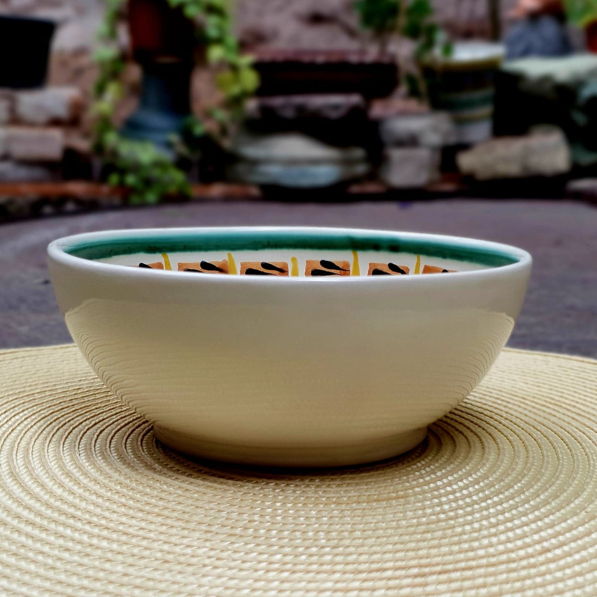 Tazón de sopa/cereal de gallo, 16,9 oz, multicolores