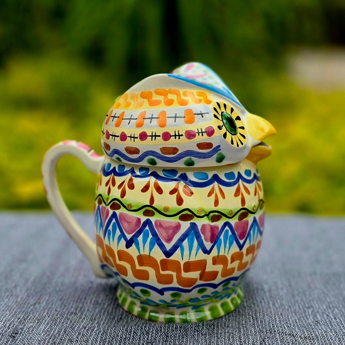 Owl Tea Pot 6.7" Hight Happy BordersTea PotGorky Gonzalez Store240809 - 05