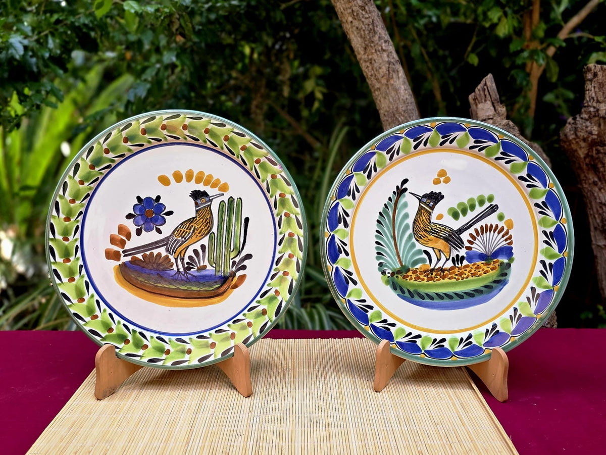 Juego de platos de vaquero y vaquera de 2 piezas MultiColors