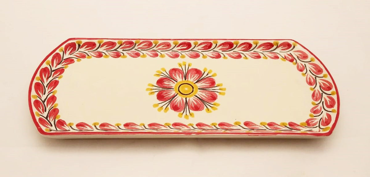 Bandeja de Flores Colores Rojos