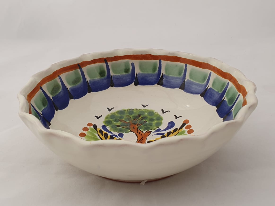 Tree Cereal/Soup Bowl 16.9 Oz Multicolor