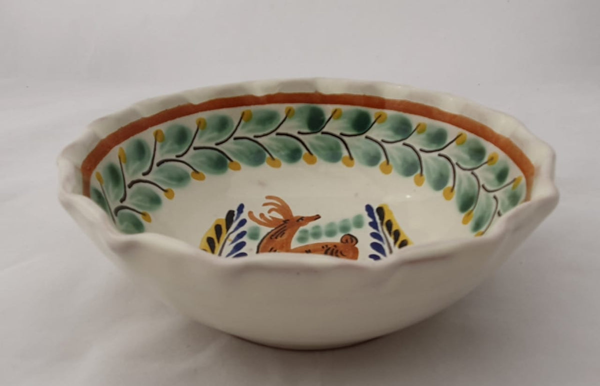 Deer Cereal/Soup Bowl 16.9 Oz Multicolor