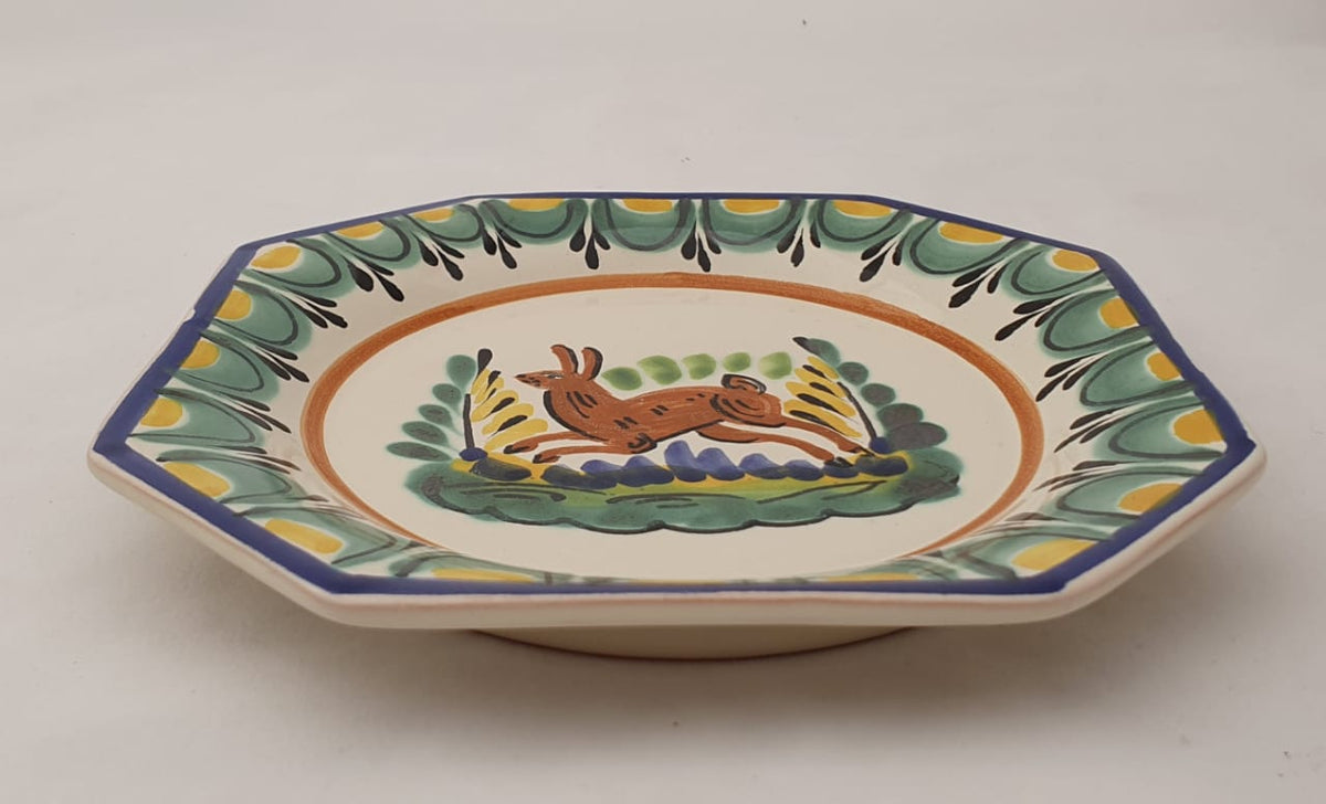Rabbit Mini Octagonal Plate 6.7 X 6.7" Multicolor