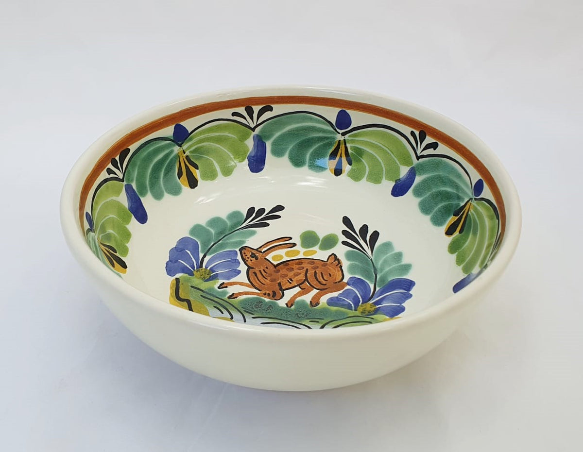 Tazón de sopa/cereal de conejo 16.9 Oz Multicolor