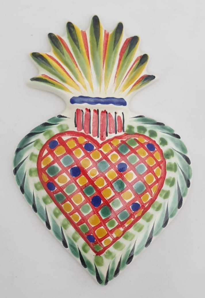 Ornament Sacred Heart Flat MultiColors