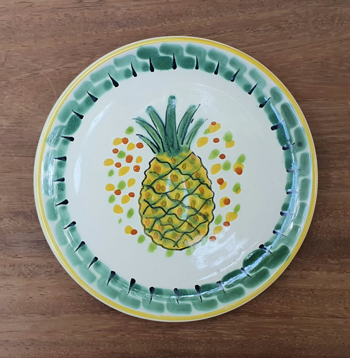 Platos de Pan de Piña / Platos de Tapa Multicolores