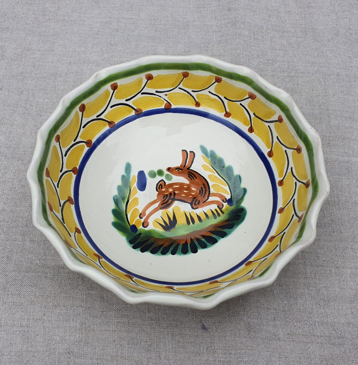 Rabbit Cereal/Soup Bowl 16.9 Oz Multicolor
