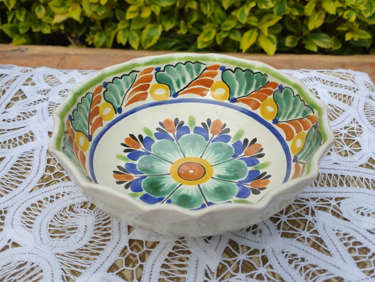 Flower Cereal/Soup Bowl 16.9 Oz Multicolor