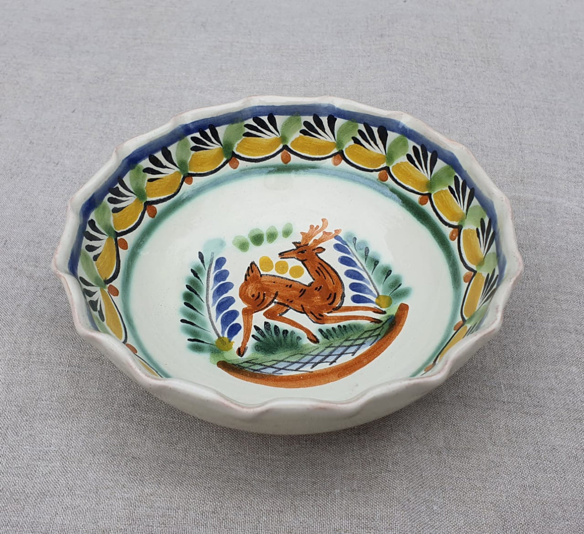 Tazón de sopa/cereal de ciervo 16.9 oz Multicolor