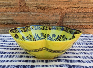 Flower Salad Bowl 10" D Choose Your Favorite Contemporary Color