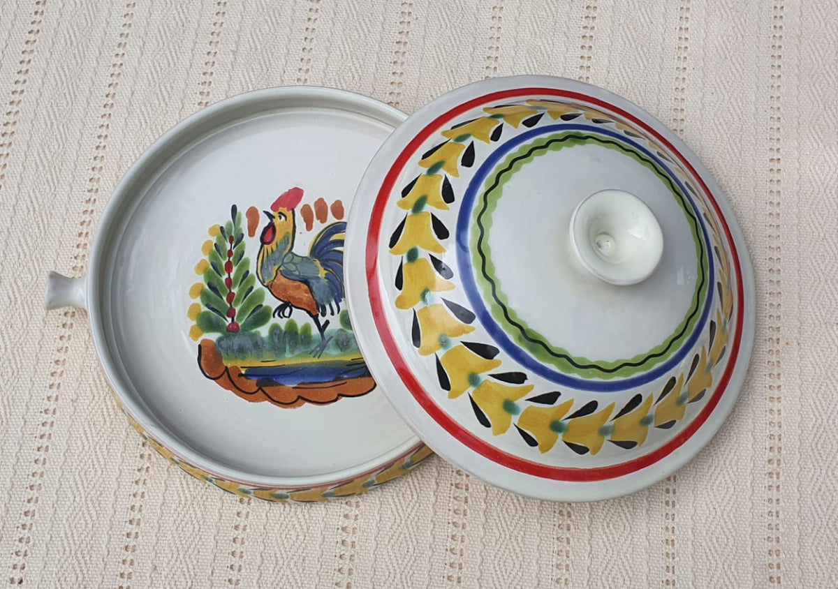 Mexican Tortilla Holder Mayolica / Talavera Mexico Table Decor Rooster