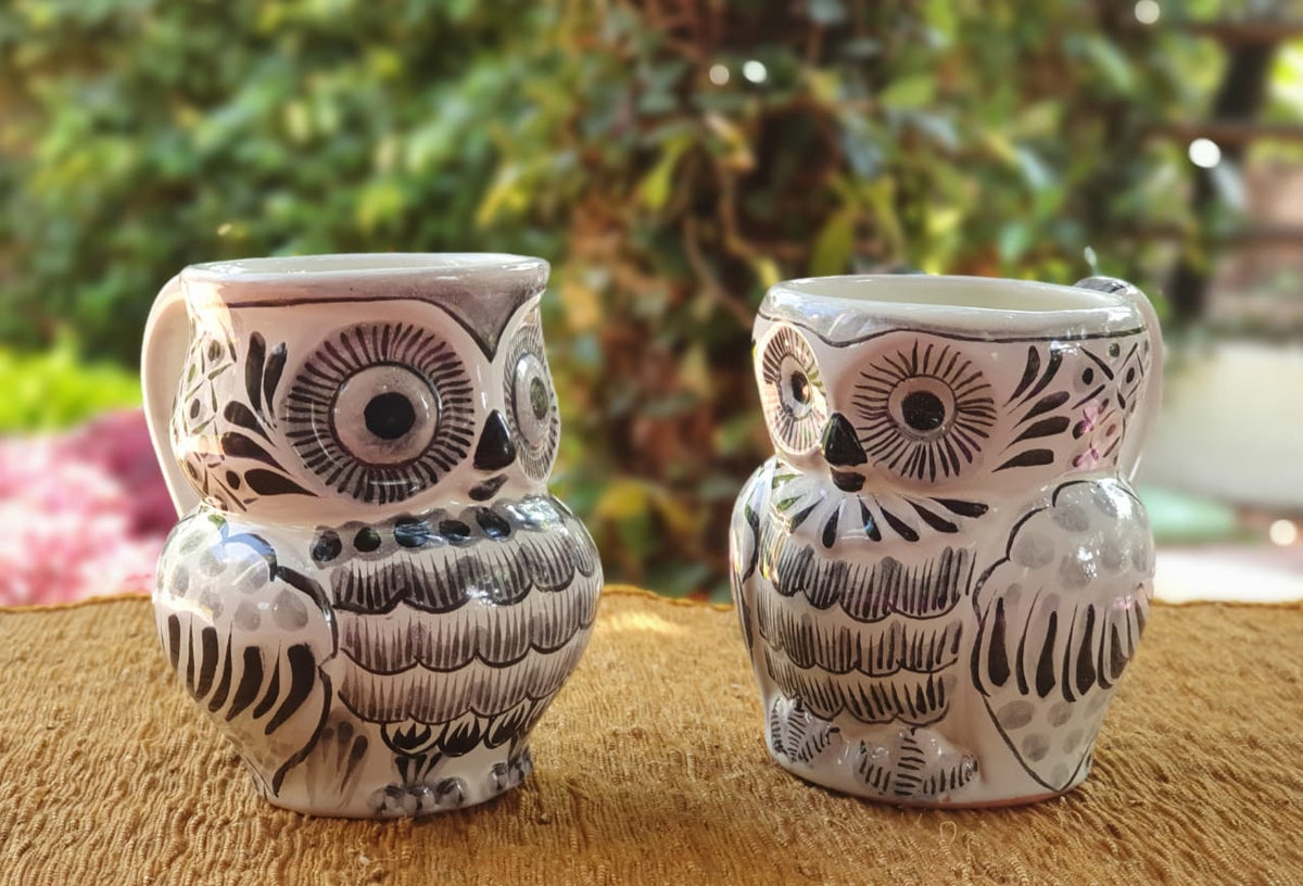 Owl Coffee Mug Perfect couple! 10.5 Oz Black and White