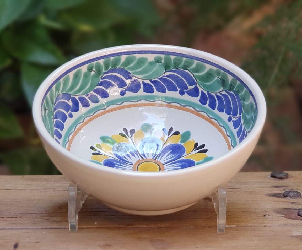 Flower Cereal/Soup Bowl 16.9 Oz Multi-colors