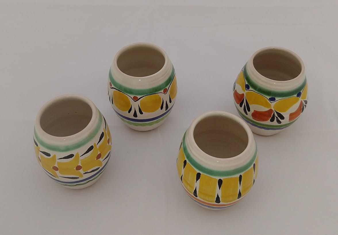 Mezcal Shot Yellow Set of 4