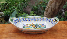 Rooster Oval Bowl with handles / Serving Piece MultiColors