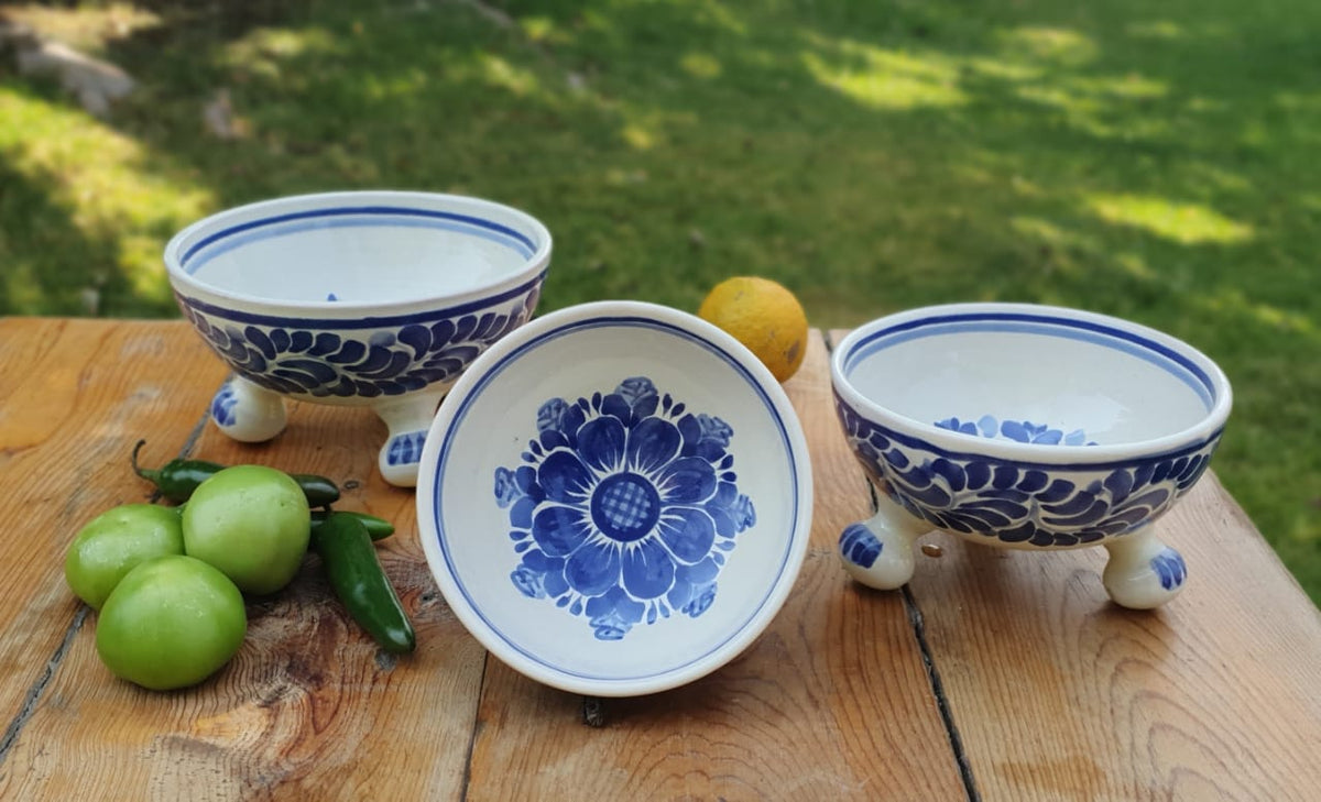 Assorted Footed Talavera Salsa Bowl 5.5 (33bc227)