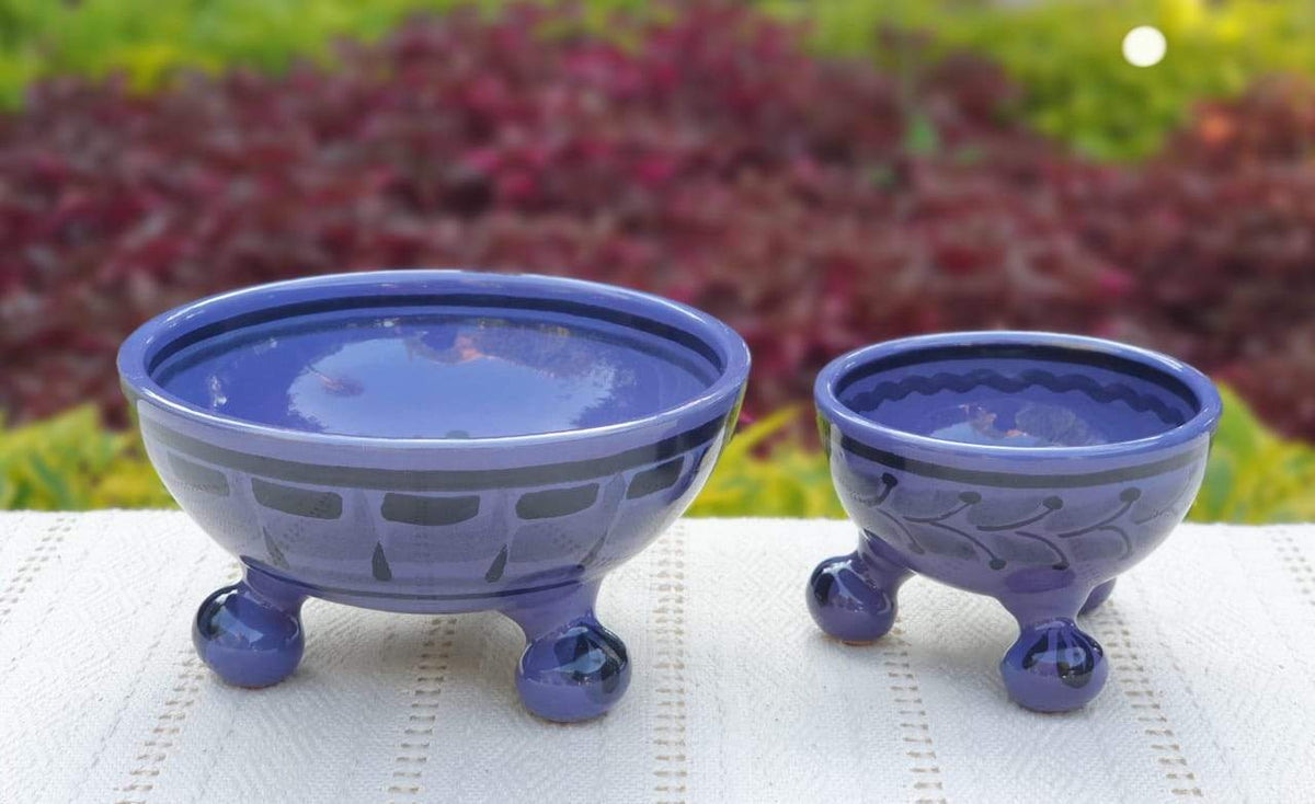 Footed Bowls Set of 2 Choose Your Favorite Color