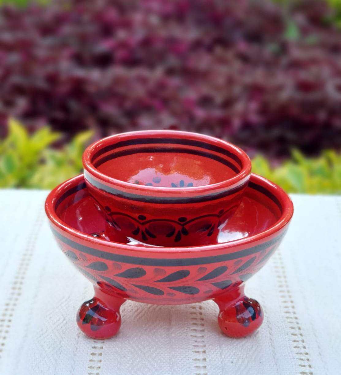 Footed Bowls Set of 2 Choose Your Favorite Color