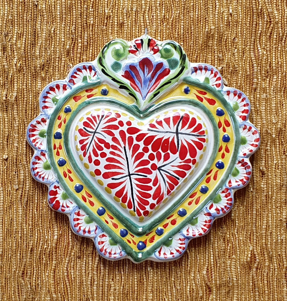 Ornament Love Heart 5*5" Flat MultiColors