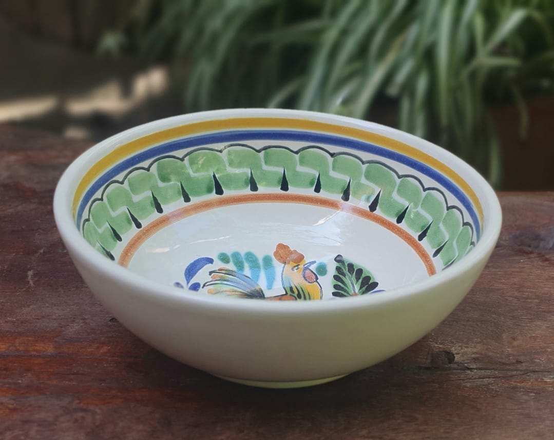 Rooster Cereal/Soup Bowl 16.9 Oz Multi-colors