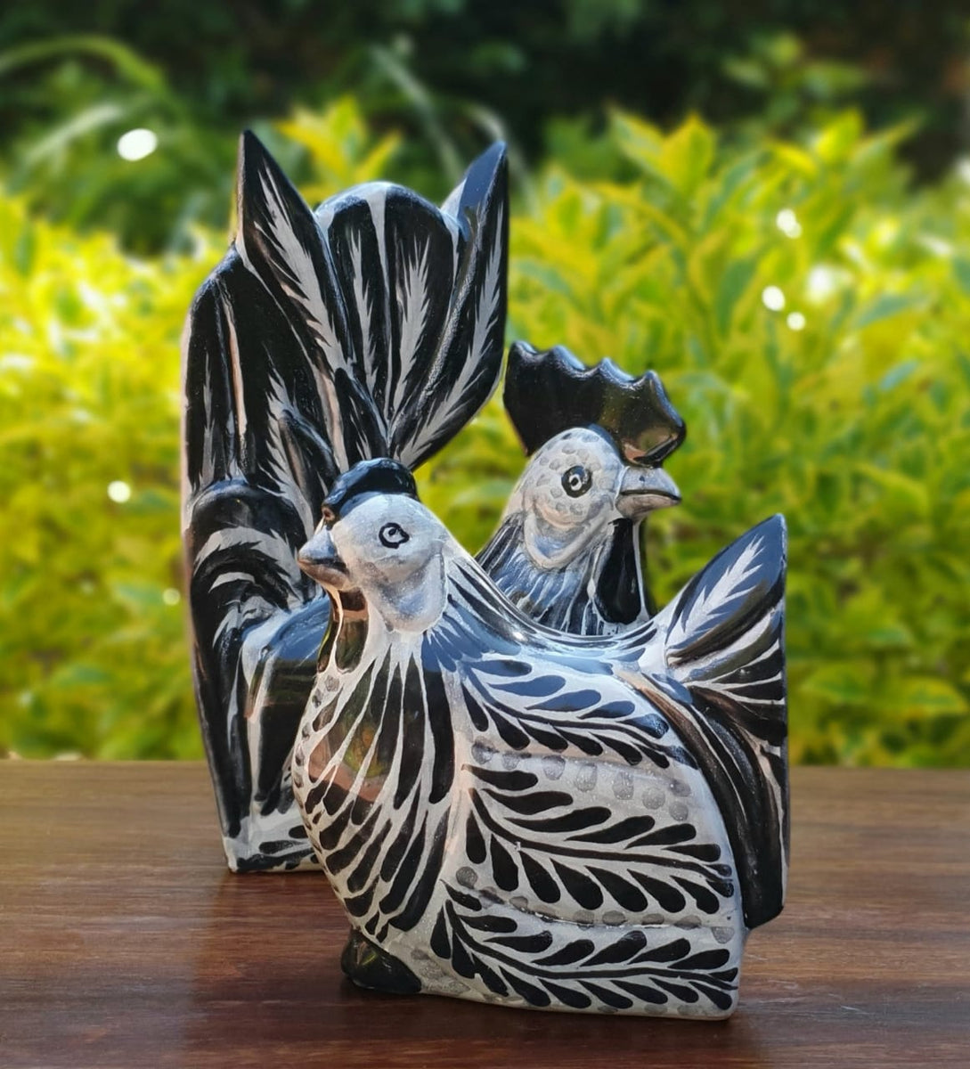 Rooster / Chicken Figure Decorative table figure Set black
