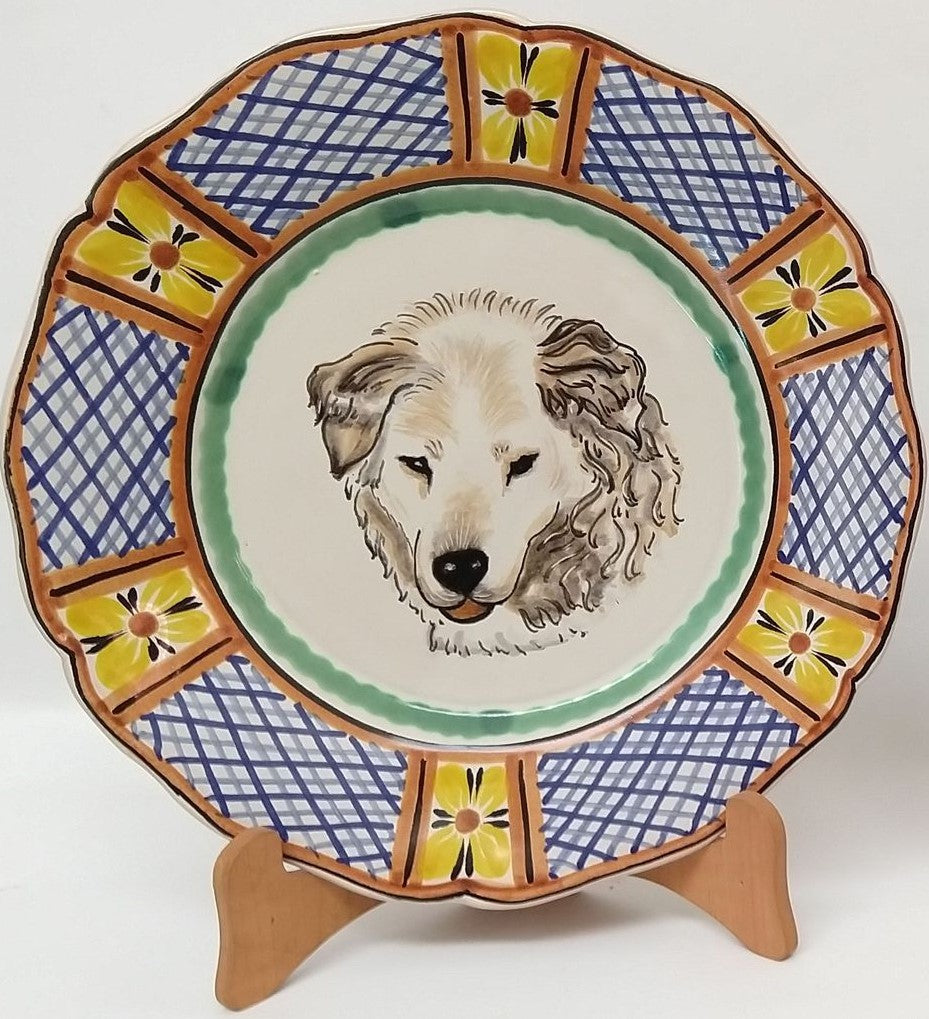 Plato para Perros Hecho a Medida 11" D Colores II (haz tu pedido y envíanos la foto de tu amigo!!)