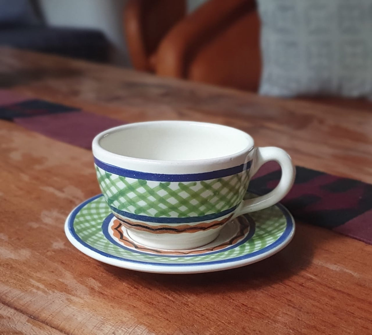 Coffee Cup & Saucer 8 Oz MultiColors V