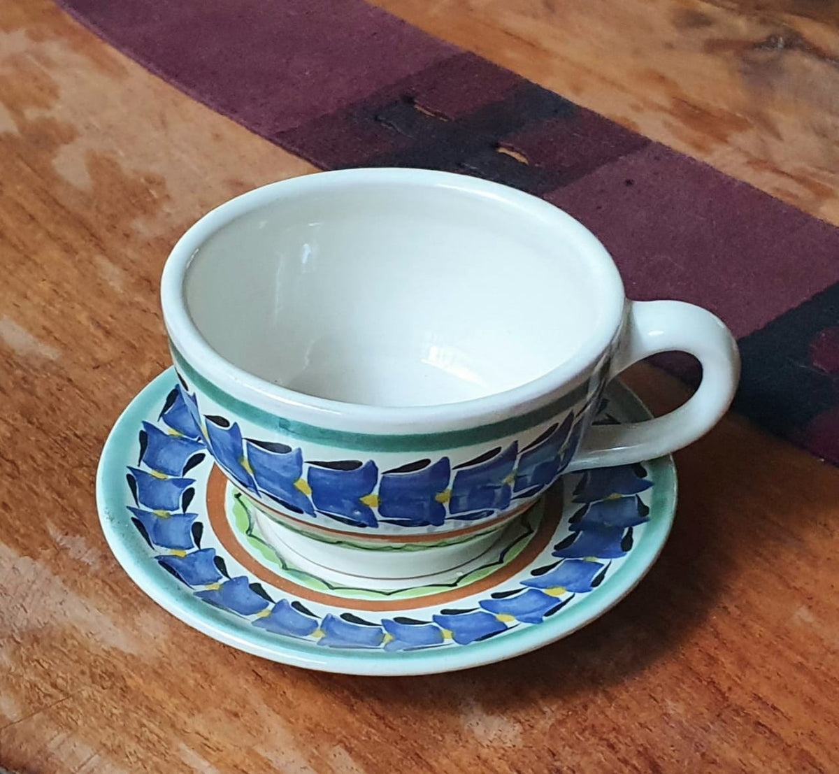 Coffee Cup & Saucer 8 Oz MultiColors VII