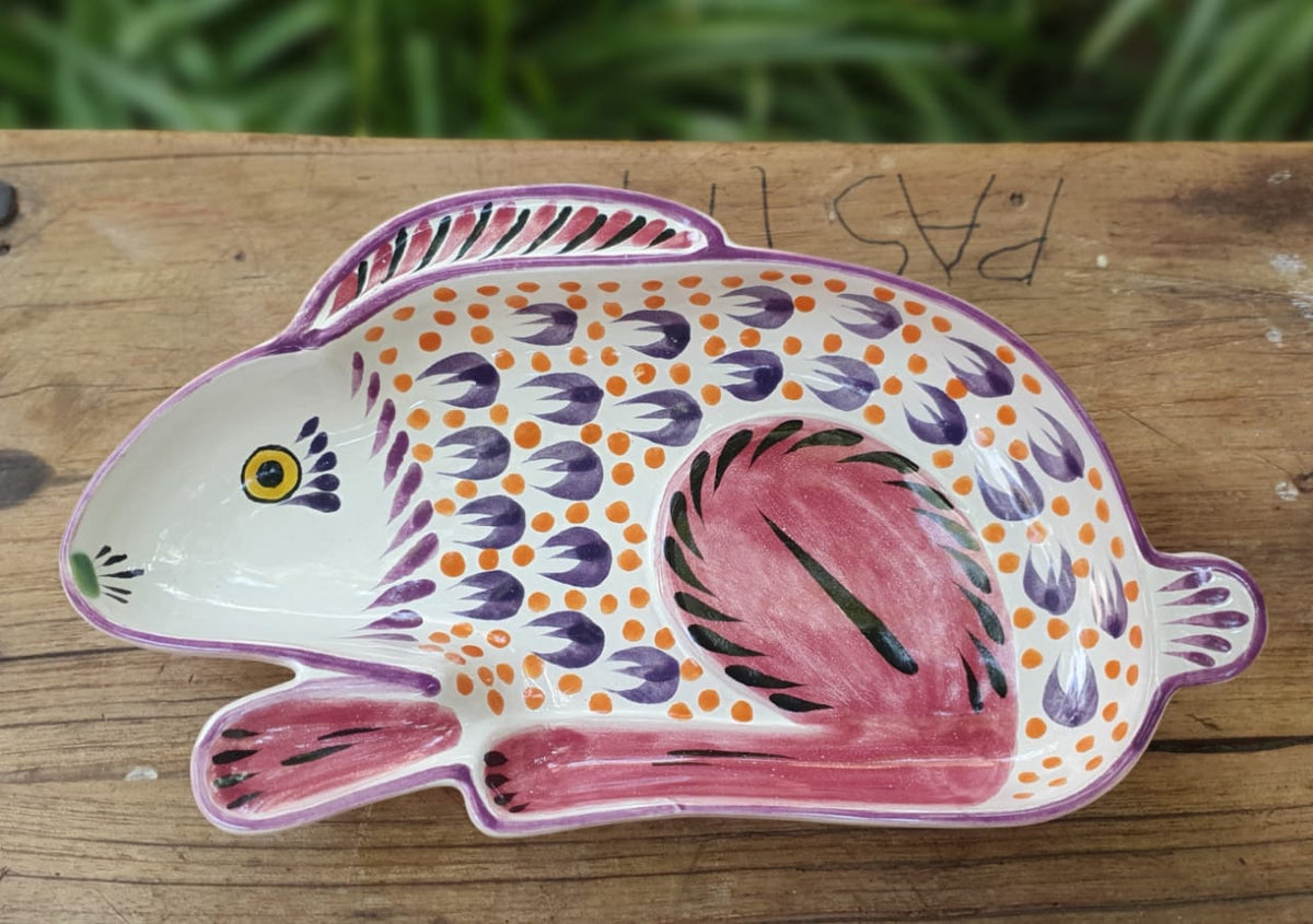 Rabbit Snack Dish Purple Colors
