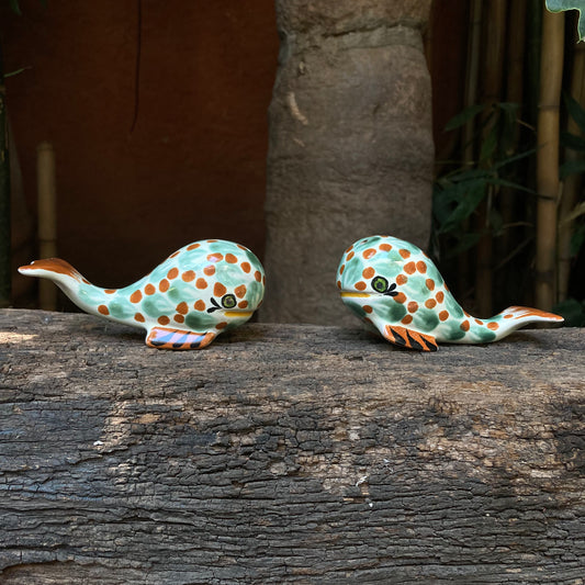 Whale Salt and Pepper Shaker Set Multicolors