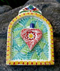 Decorative Sacred Heart Altarpiece 8.9" Height MultiColors