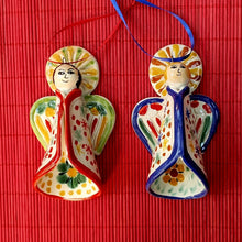 Ornament Large Angel 3D figure 4.9" H Set of 2 MultiColors