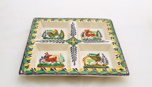 Animal Square Tray w/4 division 12.4*12.4" Green - Yellow ColorsTrayGorky Gonzalez Store181122 - 20